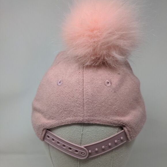 Dopo Dopo Girls Snapback Hat Pink 2-5 Years Adjustable Pompon Faux Fur Blank - Picture 5 of 8